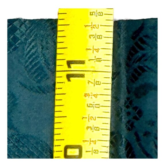 Polo Ralph Lauren Green Jacquard Floral Scarf Emerald Dark Green 100% Silk 60x12 - Picture 10 of 12